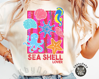 Seashell Png, Coastal png, Beach Shirt Design, Under Sea Png, Summer Sublimation Shirt Design, Beach Png, Starfish png, Summer png,Ocean png
