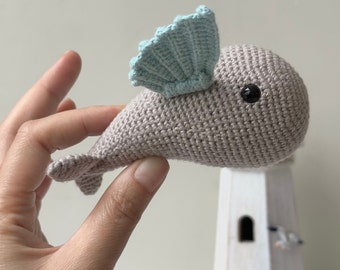 Crochet PDF Kawaii Pez Volador amigurumi (español). Animal marino, hecho a mano, patrón de pez volador de ganchillo,