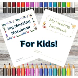 Cuaderno de notas para reuniones de niños - Reuniones de los TJ los domingos y entre semana - Descargar PDF
