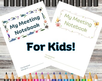 Children's Meeting Notebook - JW Sunday and Midweek Meetings - PDF Download