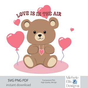 Bear SVG, Teddy Bear PNG, Sublimation PNG, Bear Sublimation, Baby Announcement