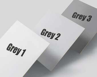 Plain Grey Vinyl Tile Stickers 027 - 3 Grey Colour Choices - DIY Your Kitchen & Bathroom Tiles - Easy To Peel And Stick