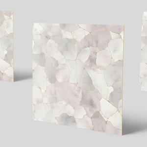 Pink and Grey Marble Vinyl Tile Stickers 050 - DIY Your Kitchen & Bathroom Tiles - Easy To Peel And Stick