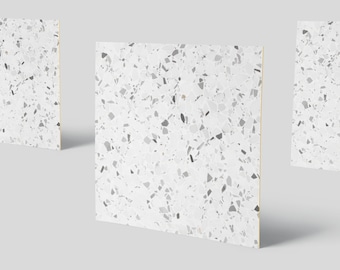 Terrazzo Grey Vinyl Tile Stickers 005 - DIY Your Kitchen & Bathroom Tiles - Easy To Peel And Stick