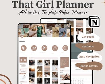Ultimate Life Planner Notion Template, Goal Tracker (Digital Download
