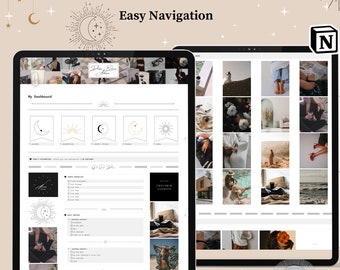 Notion Template, Witchy Planner, 12 Week Year Planner, That Girl Notion Planner, Notion Life Planner, Academic Notion, Notion Dashboard