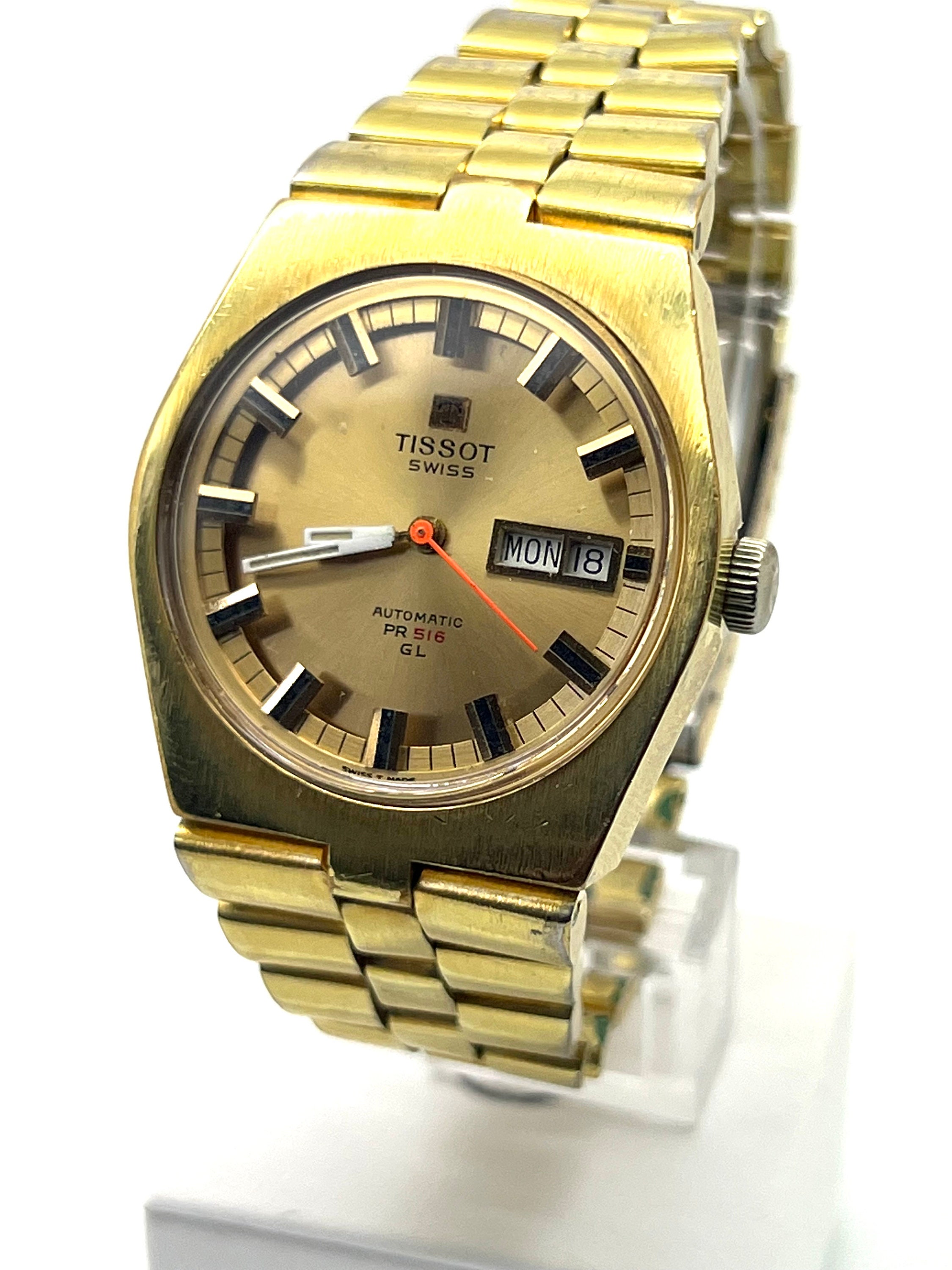 Montre Tissot PR 516 GL Calibre 430 - Pour Pièces Ou Réparation - Mouvement Quartz
