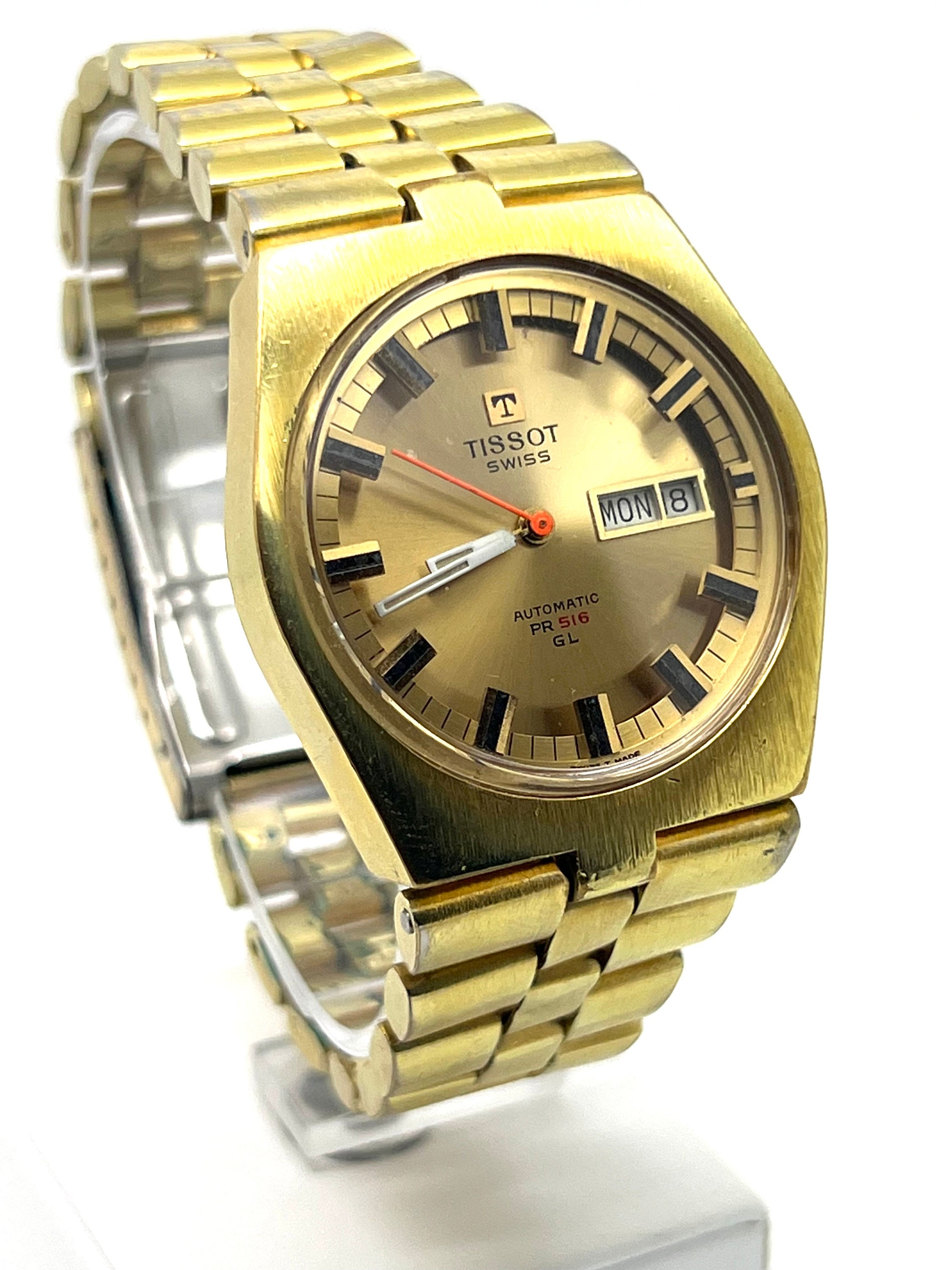 Montre Tissot PR 516 GL Cal. 430 - Pour Pièces Ou Réparation - Ne Fonctionne Pas