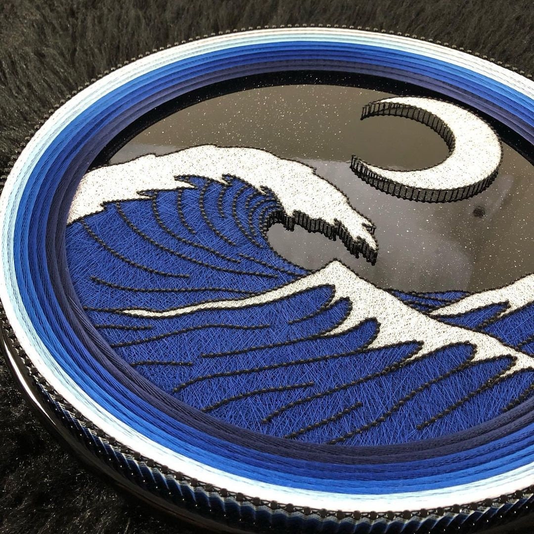 String Art Wall Hanging, Nail and Thread Wall Art, Mandala String Wall