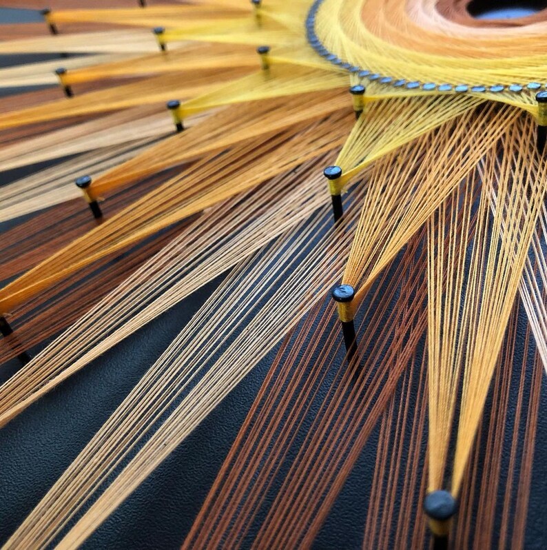 String Art Wall Hanging String Art Mandala Cotton Etsy