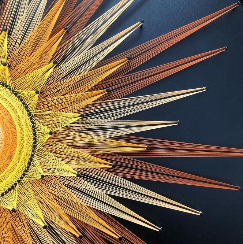 String Art Wall Hanging String Art Mandala Cotton Etsy