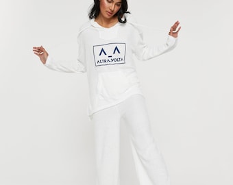 Terry cotton sweatpants with logo