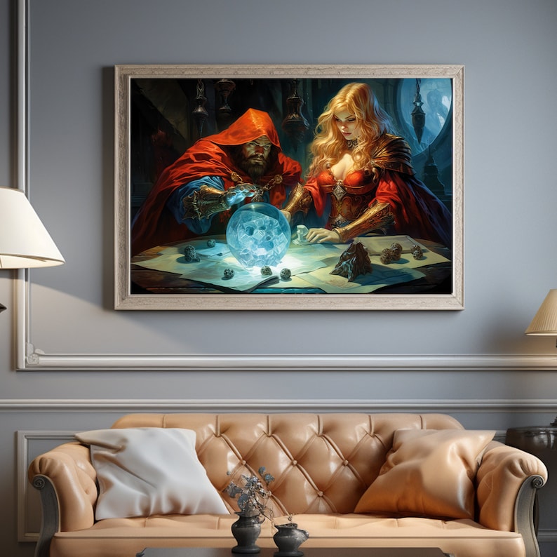 Arcane Unison: Spellbinding Art Prints of Mages Performing a Mystic ...