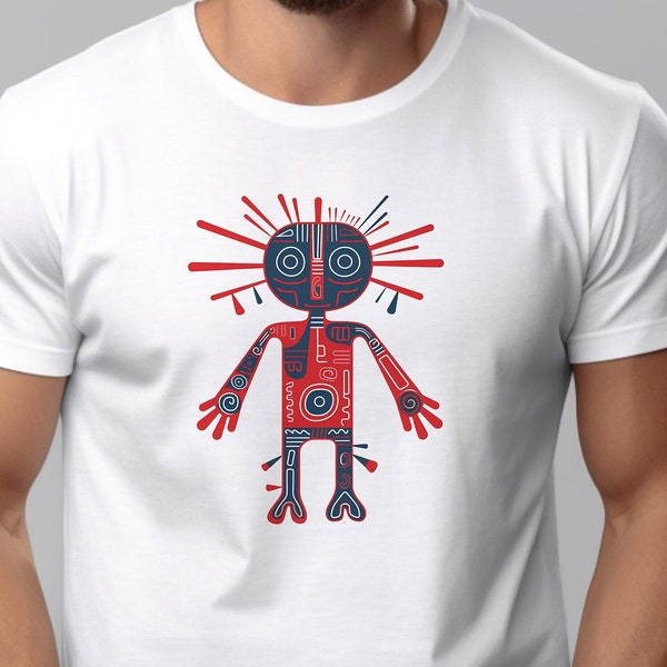 Nazca Peru Figure Modern Art tshirt, Abstract Art tshirt, Art lover gift, Abstract Modern Art t-shirt