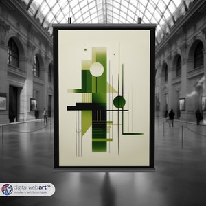 Bauhaus Architecture Poster | Abstract Art Print | Modernist Wall Decor | Minimal Art Poster | Mid Century Modern Wall Art