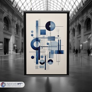 Bauhaus Architecture Poster | Abstract Art Print | Modernist Wall Decor | Minimal Art Poster | Mid Century Modern Wall Art