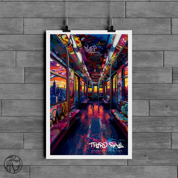 京本大我 PROT.30 ART-PUT NYC Subway Train Graffiti Art Poster - Street Art, Graffiti