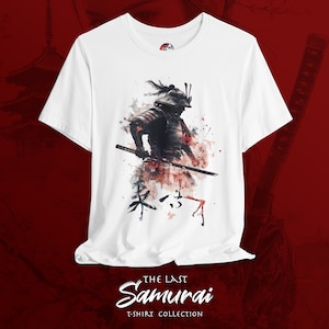 Samurai Streetwear T-Shirt | Bold Japanese Warrior Graphic Tee for Urban Style | Edgy Gift for Anime & Manga Fans