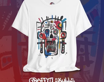 Pop Art Graffiti Skull T-shirt: Expressionist Streetwear