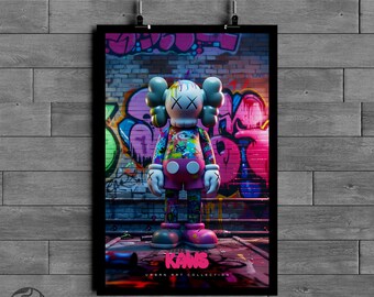 Hypebeast KAWS Companion Poster, Wall Art, Cartoon Poster Hypebeast KAWS Companion Poster, Wall Art, Cartoon Poster