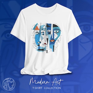 Colorful Abstract Graphic Tee, Modern Art Print T-Shirt, Bold Statement Shirt for Artists, Creatives, and Art Lovers