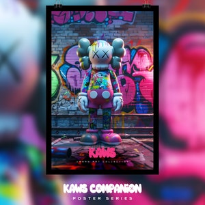 KAWS Companion Urban Art Poster, Graffiti, Pop Art - Etsy