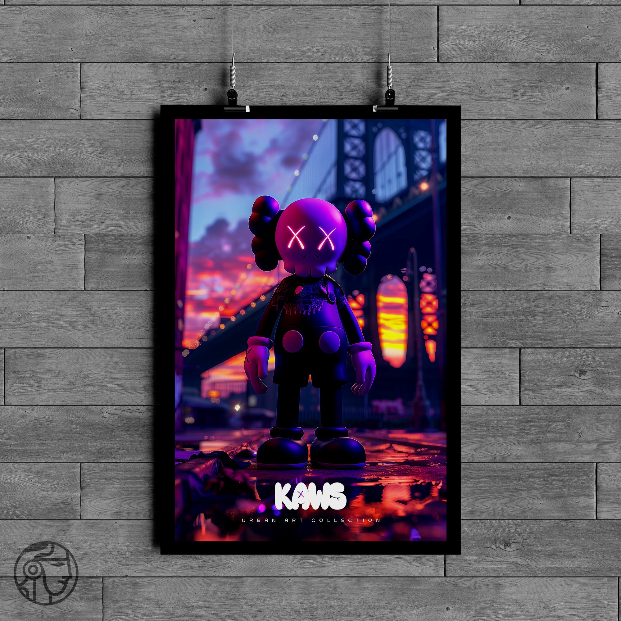 Hypebeast KAWS Companion Poster, Wall Art, Cartoon Poster