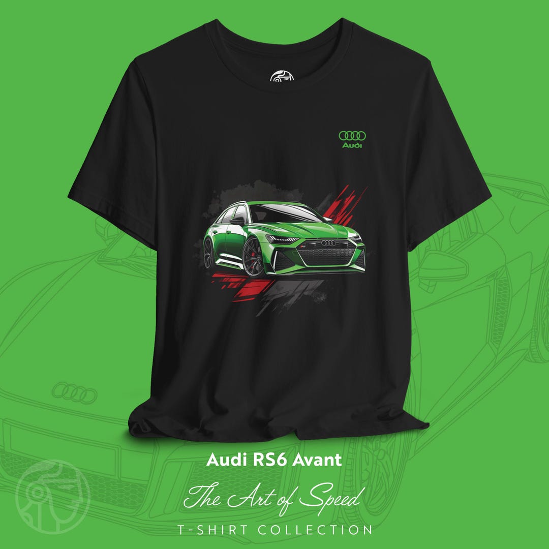 Audi RS6 Twin-turbo V8 T-shirt: German Auto Enthusiast Tee