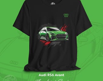Audi RS6 Twin-Turbo V8 T-Shirt: German Auto Enthusiast Tee