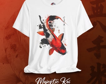 Koi Fish T-shirt - Japanese Carp Art, Oriental Design