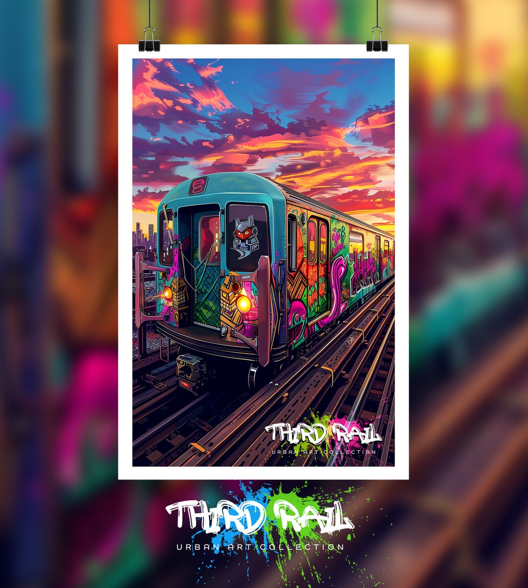 Subway Vibe, Subway Art, Music Art, Music Illustration