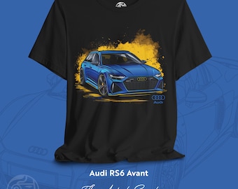 Audi RS6 T-Shirt: Sleek German Car Design, Auto Fan Tee