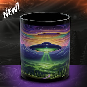 Alien Horizons Mug #3 - UFO mug, alien mug, UFO gift, space mug