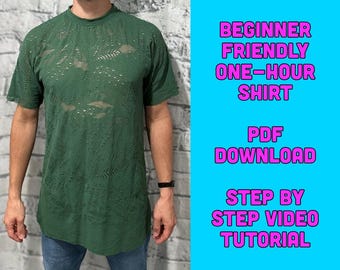 Simple Sewing Pattern for Beginners – DIY T-Shirt, No Serger, Fast Project, Inclusive Sizes