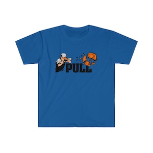 Sporting clay / trap / skeet. Pull with shooter over under shirt.