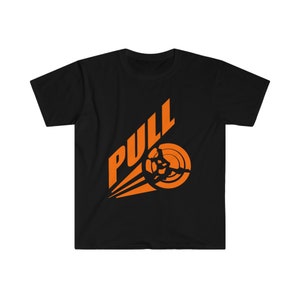 Sporting clay / trap / skeet. Pull with clay shirt.