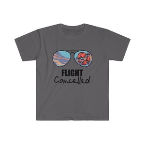 Sporting clay / trap / skeet. Flight canceled with glasses and clay shirt