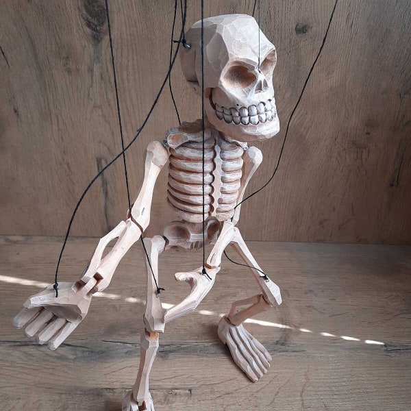 Wooden Skeleton puppet marionette