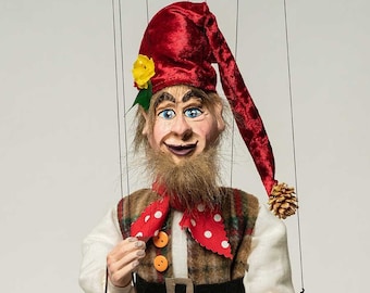 Elf - hand made puppet 40cm / 15,7 inch.