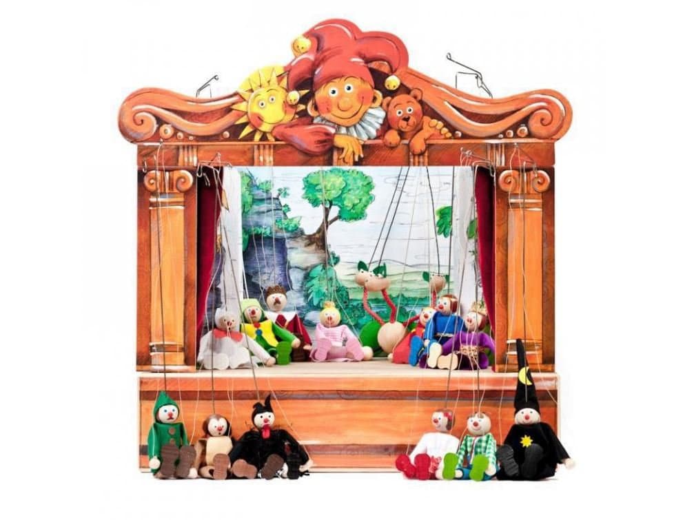 Puppet Theatre 14 Puppets Included Etsy