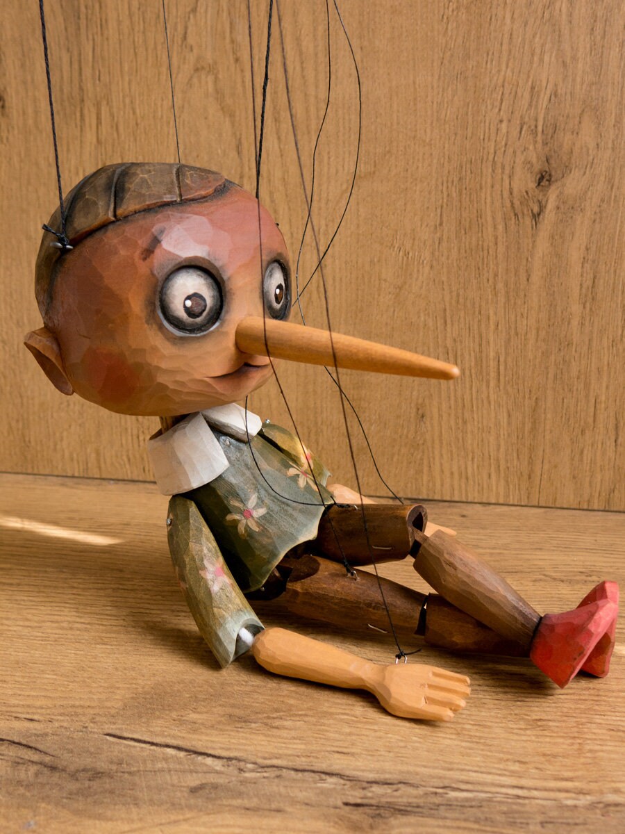 Pinoke Model Puppet Wooden Pinocchio Puppet 11.8