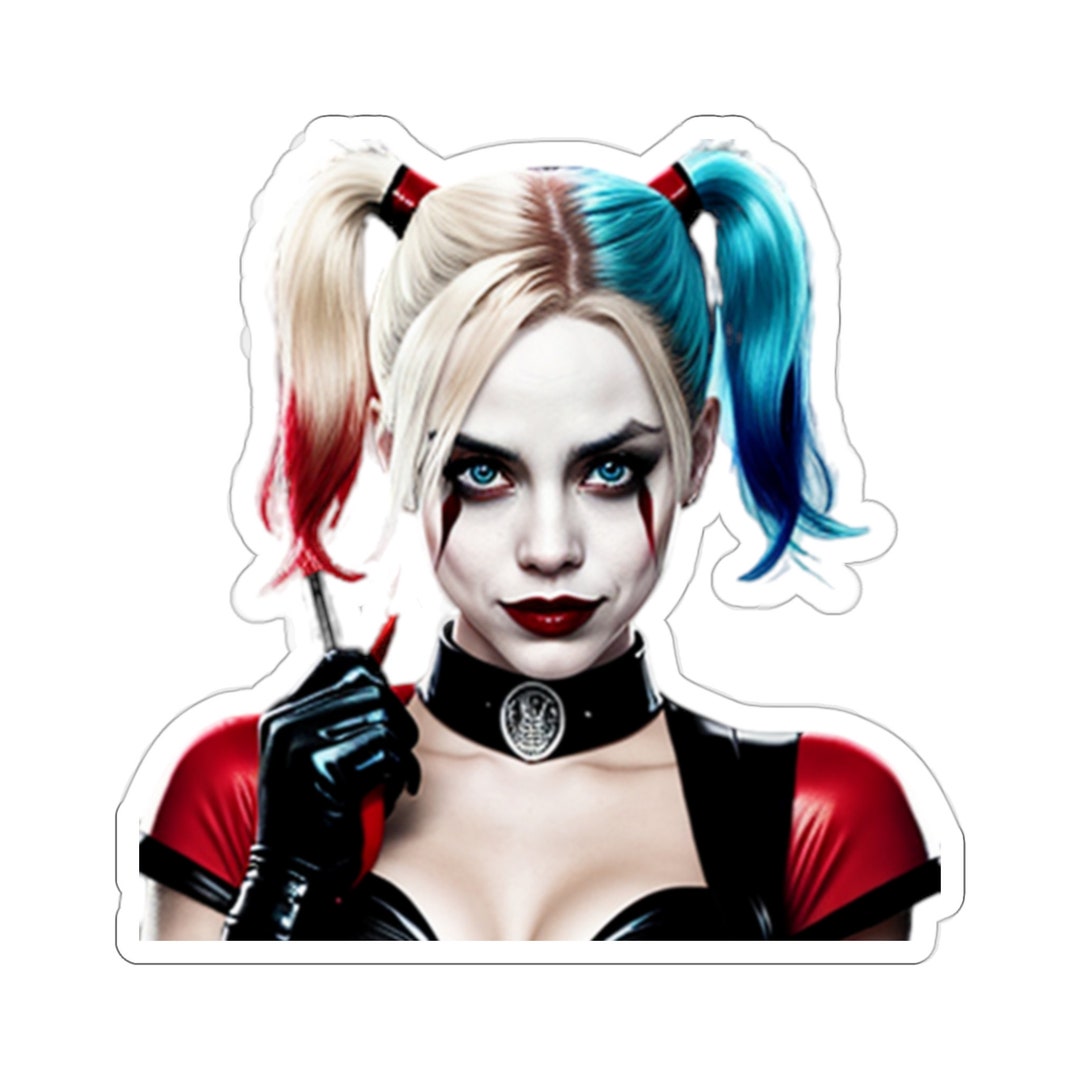Harley Quinn Colored Vinyl Stickers DC Sticker Harley Etsy
