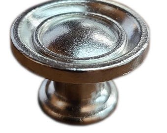 10 pc Classic Brushed Nickel Cabinet Knob – Round Decorative Drawer Pull for Kitchen, Bath or Furniture