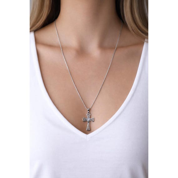 silver cross ball chain 925 刻印 Silver Cross Ball Hearts, Pre