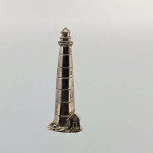 Landgoed sterlingzilver 925 vuurtorenbrochespeld, H&H, nautische kustsieraden