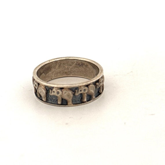 Marching Bronze Elephant Ring Marching Bronze Elephant Ring