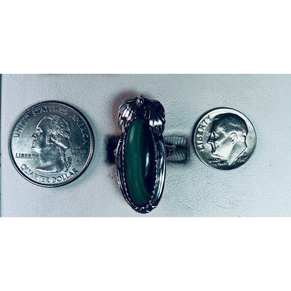 Exquisite Vintage Navajo LA Sterling Silver Malac… - image 7