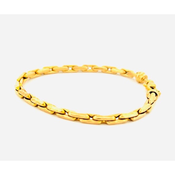 Italian Elegance: Vintage 14k Yellow Gold Cable B… - image 4