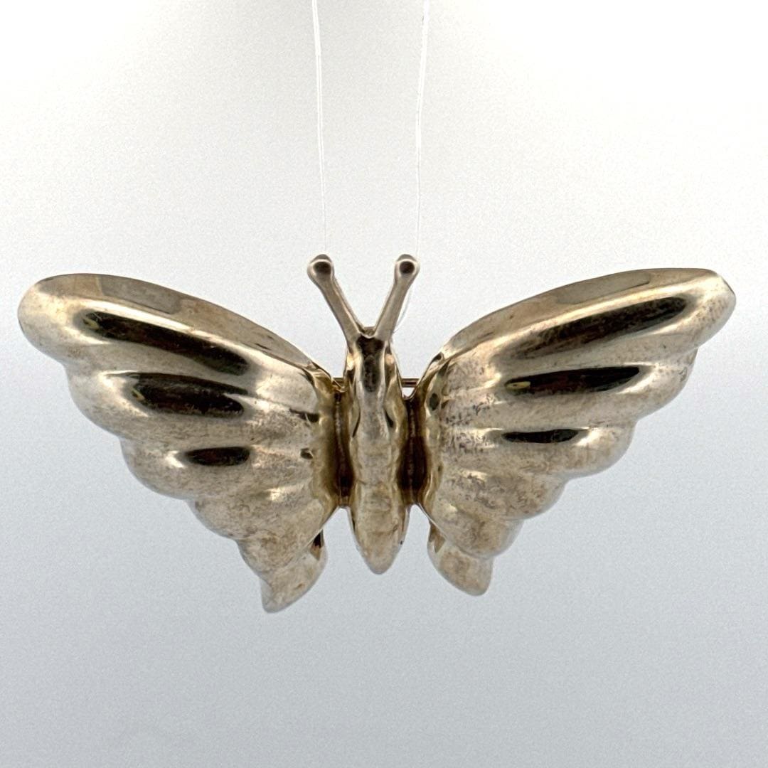 Estate Sterling Silver 925 Butterfly Brooch Pin TC-75 Mexico