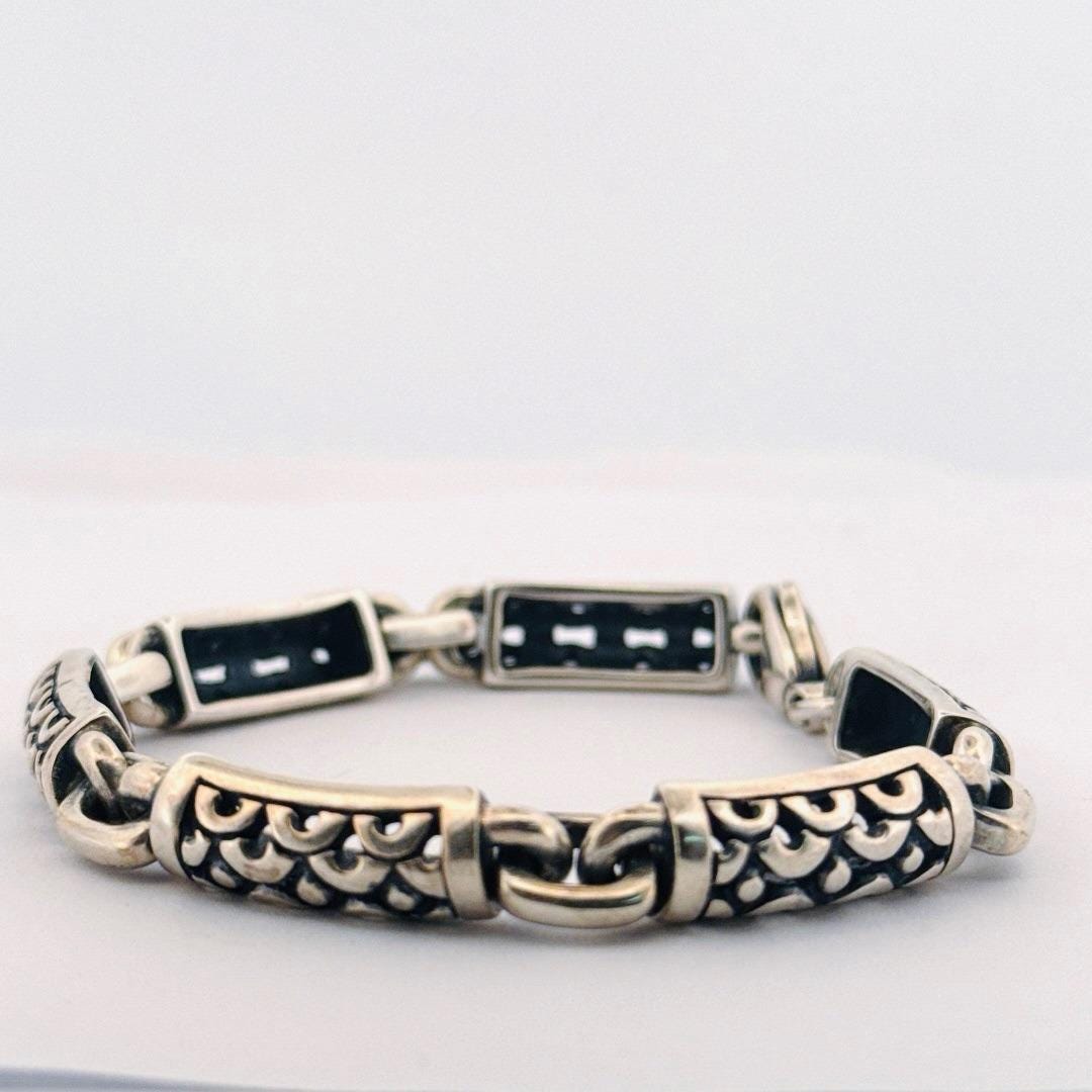 エステート スターリングシルバー 925 フィッシュスケール リンク